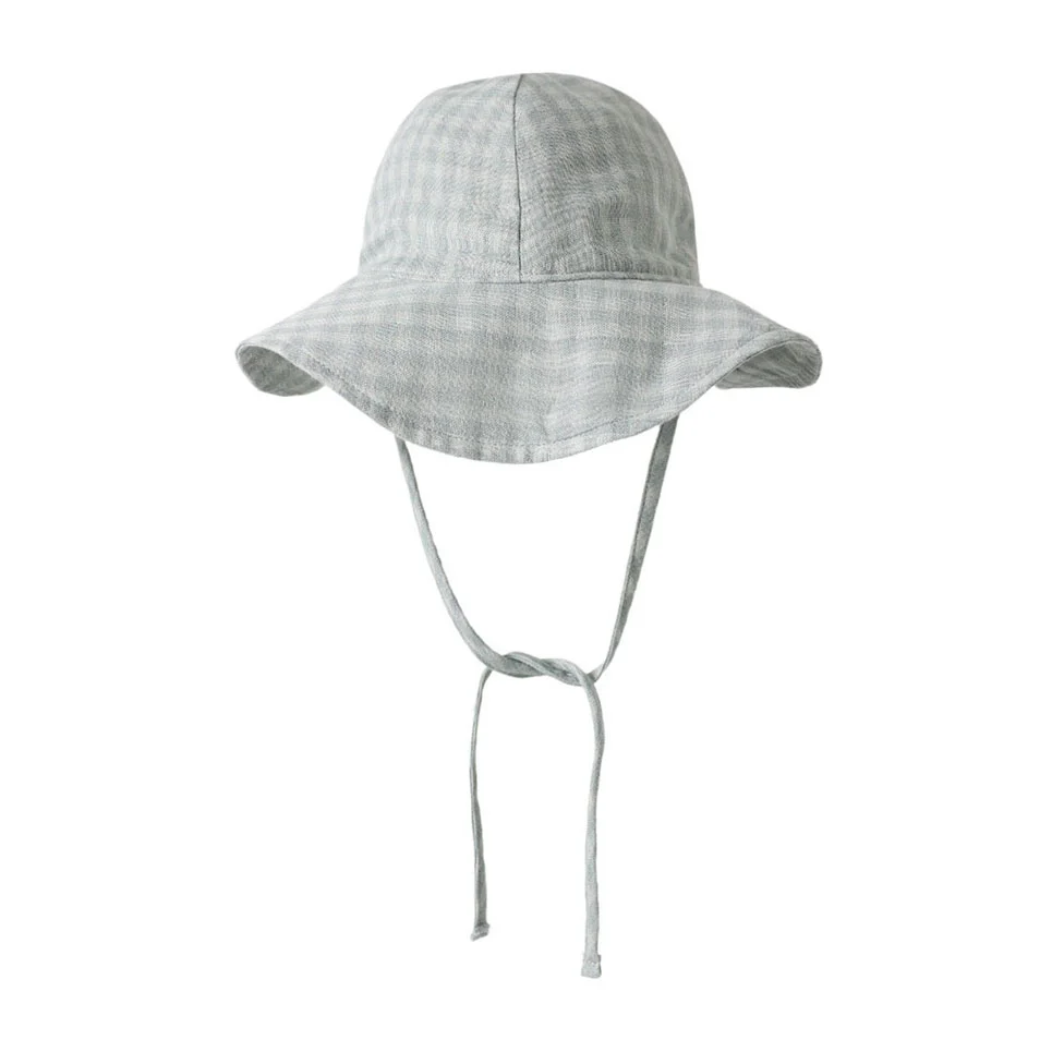 Rylee and Cru  Green Gingham Floppy Sun Hat