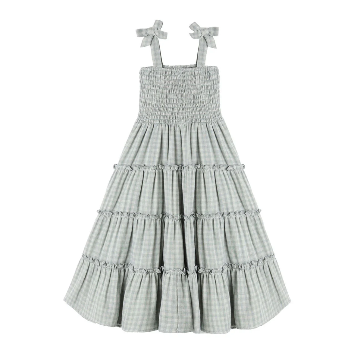 Rylee and Cru  Green Gingham Taylor Dress