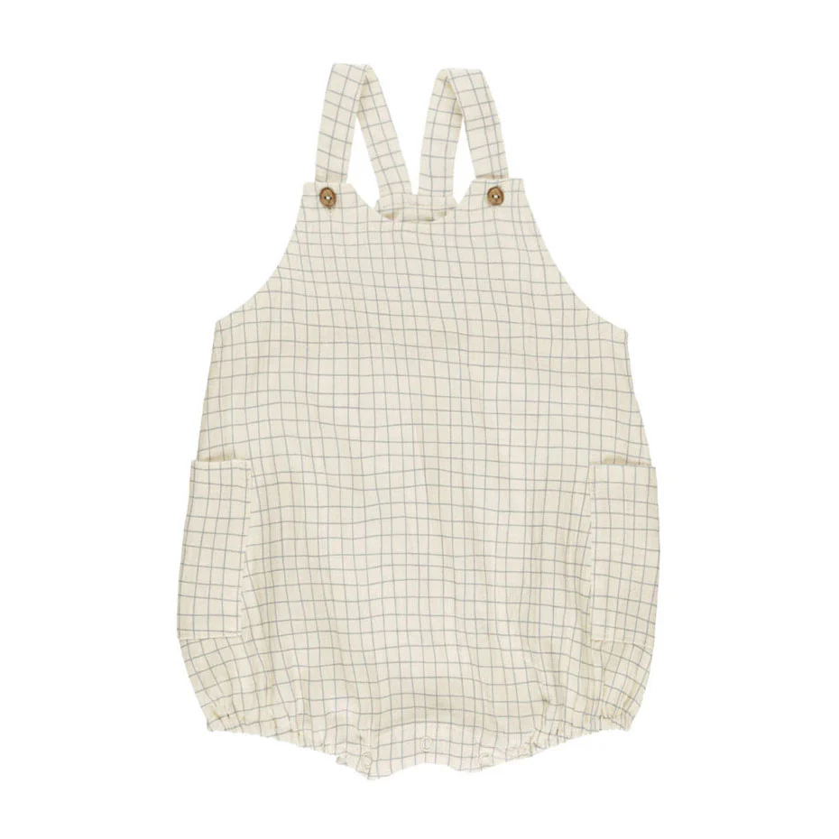 Rylee and Cru Grid Lou Romper