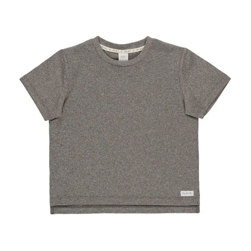 Rylee and Cru Heathered Grey Cove Essential Tee