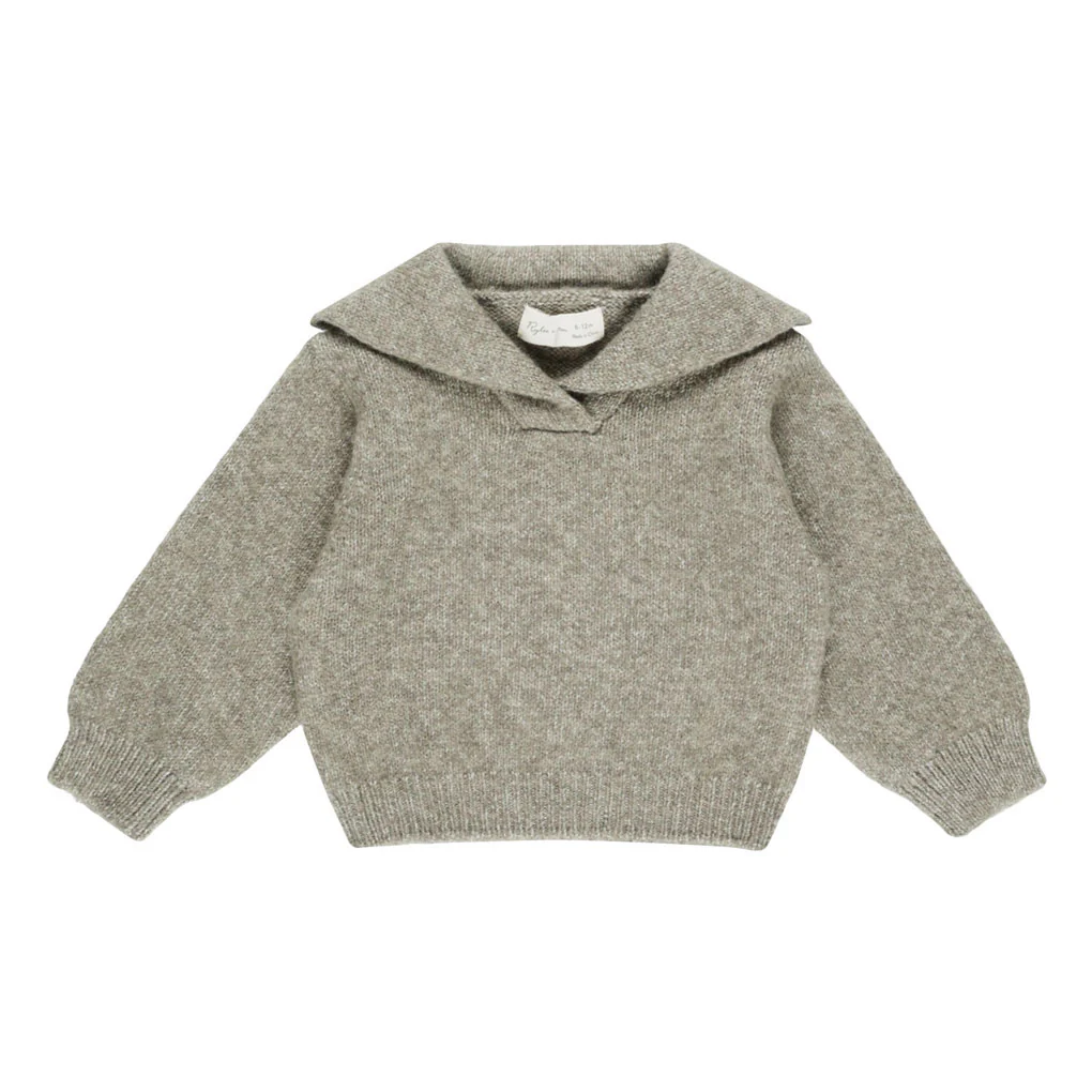 Rylee and Cru Heathered Laurel Cash Pullover