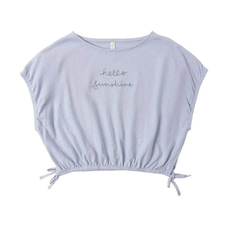 Rylee and Cru  Hello Sunshine Cropped Cinch Tee