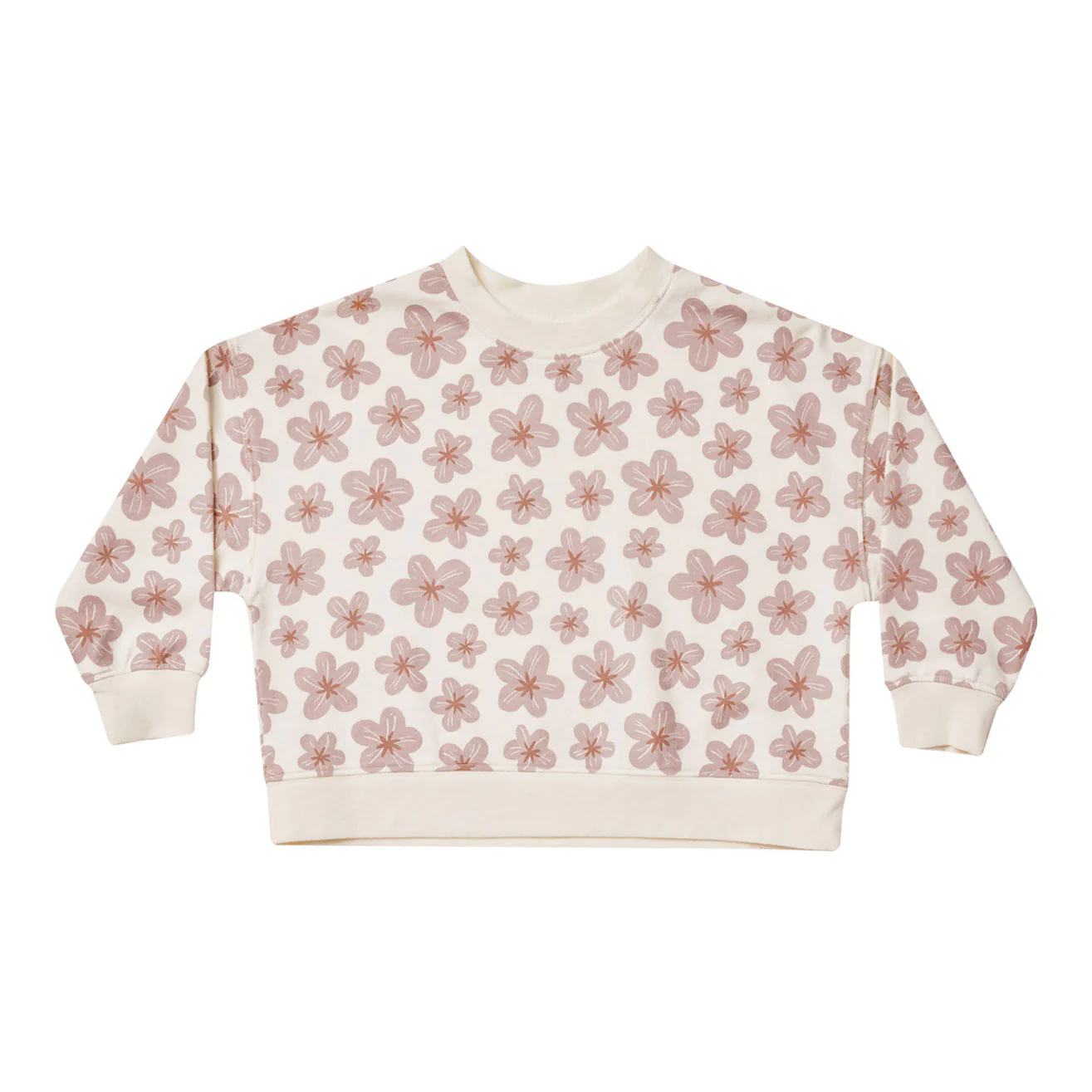 Rylee and Cru Hibiscus Boxy Pullover - Hibiscus