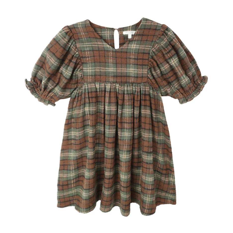 Rylee and Cru Holiday Plaid Jolene Dress