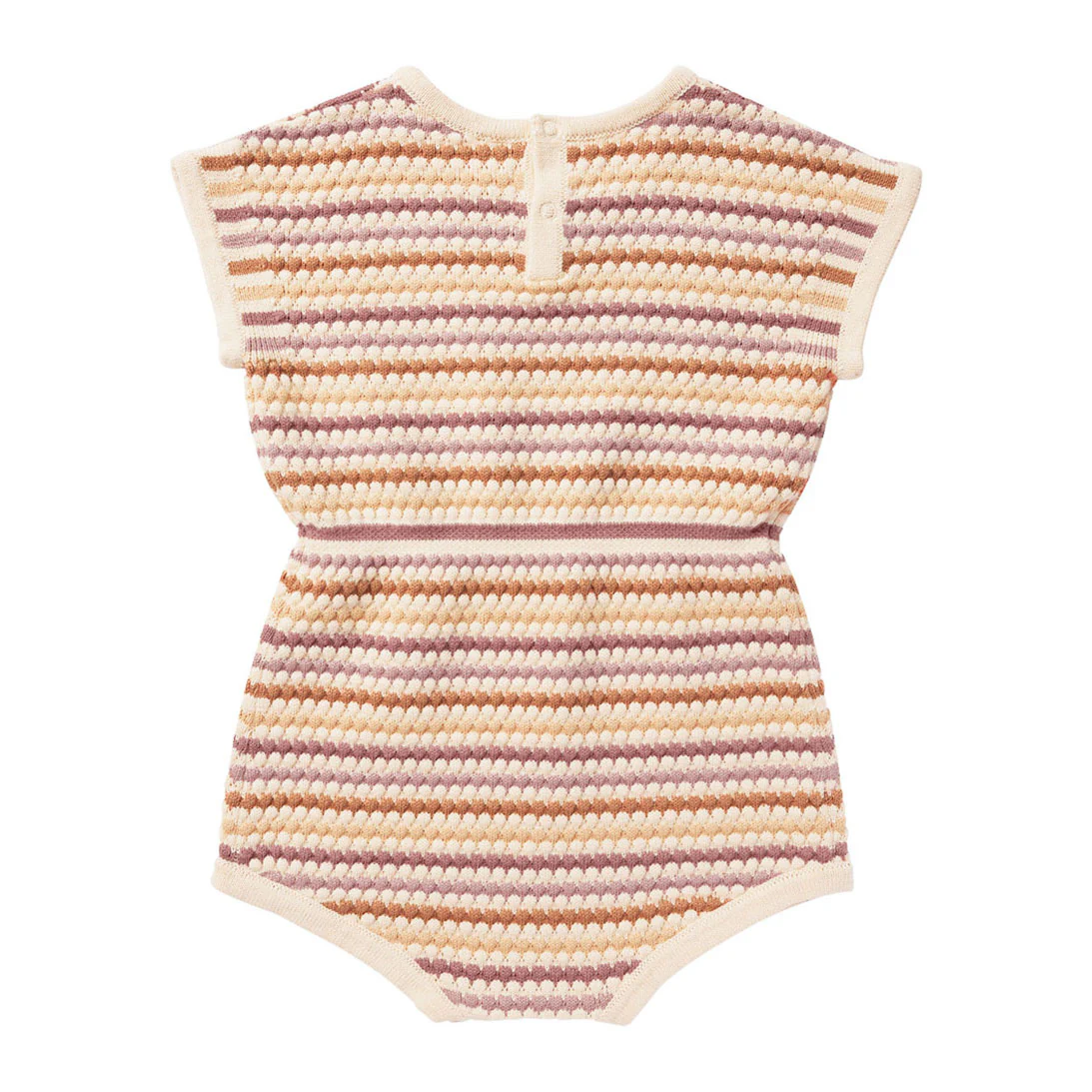 Rylee and Cru Honeycomb-Stripe Kai Romper - Honeycomb Stripe - Image 2