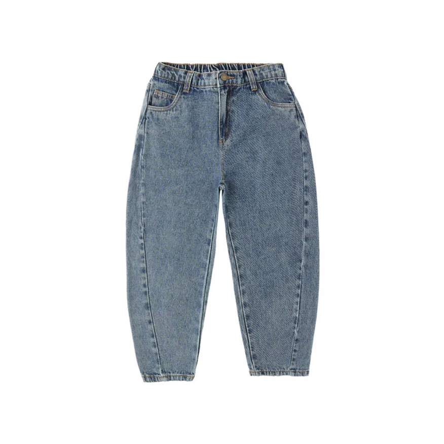 Rylee and Cru Indigo Denim Barrel Pant