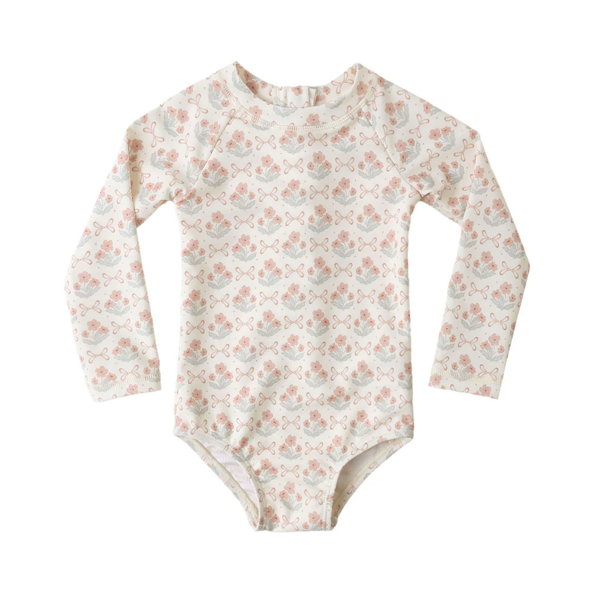 Rylee and Cru  Ivory Blossom Delphine Rashguard One-Piece