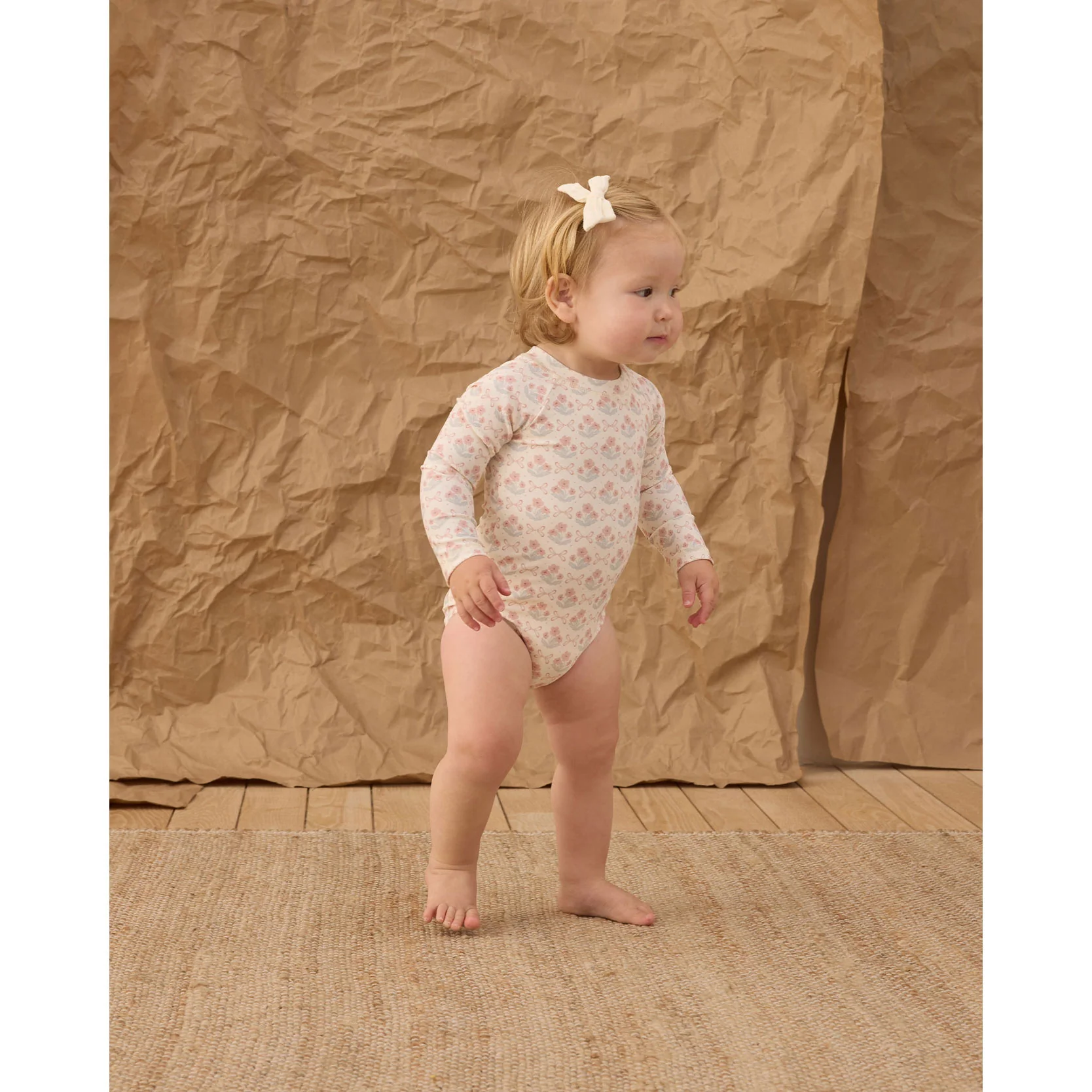 Rylee and Cru  Ivory Blossom Delphine Rashguard One-Piece - Image 2