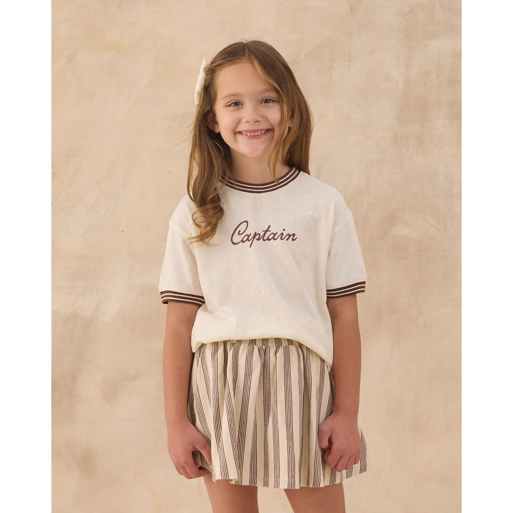 Rylee and Cru Ivory Captain Ringer Tee - Image 2