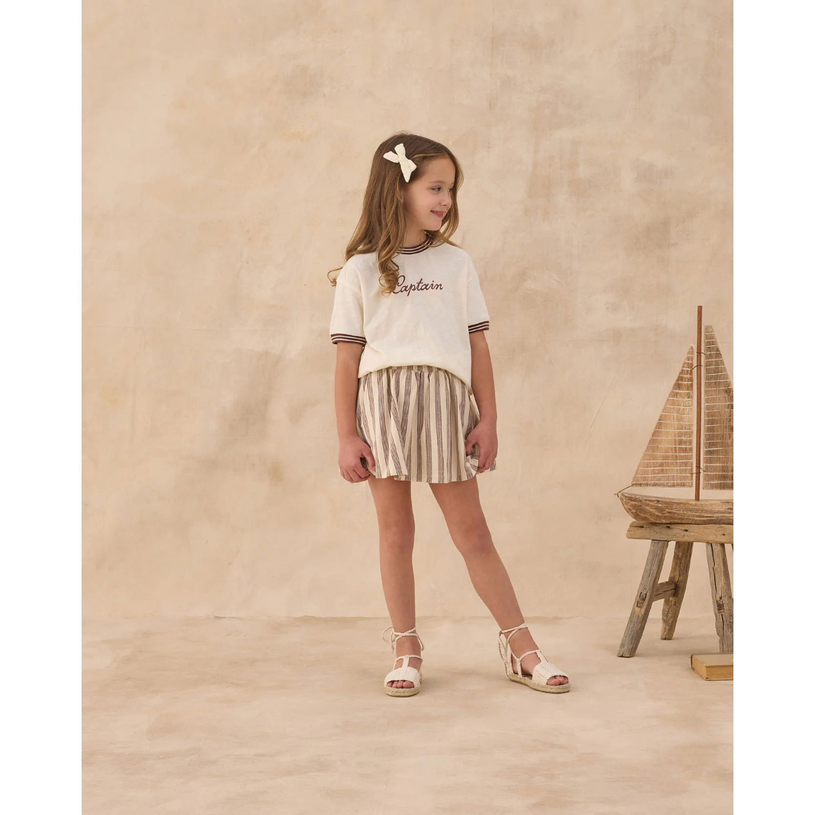 Rylee and Cru Ivory Captain Ringer Tee - Image 3