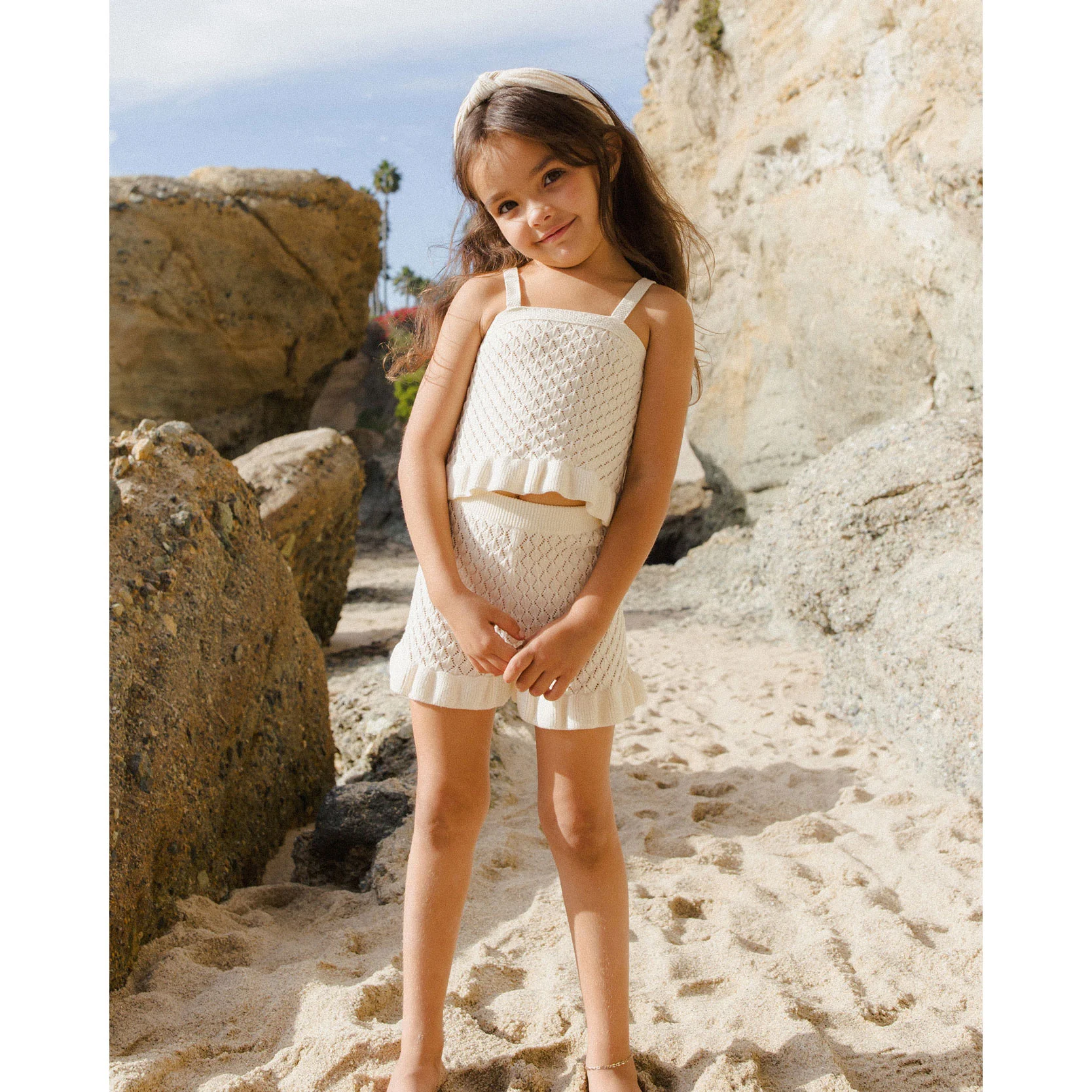 Rylee and Cru Ivory Crochet Tank Set - Image 2