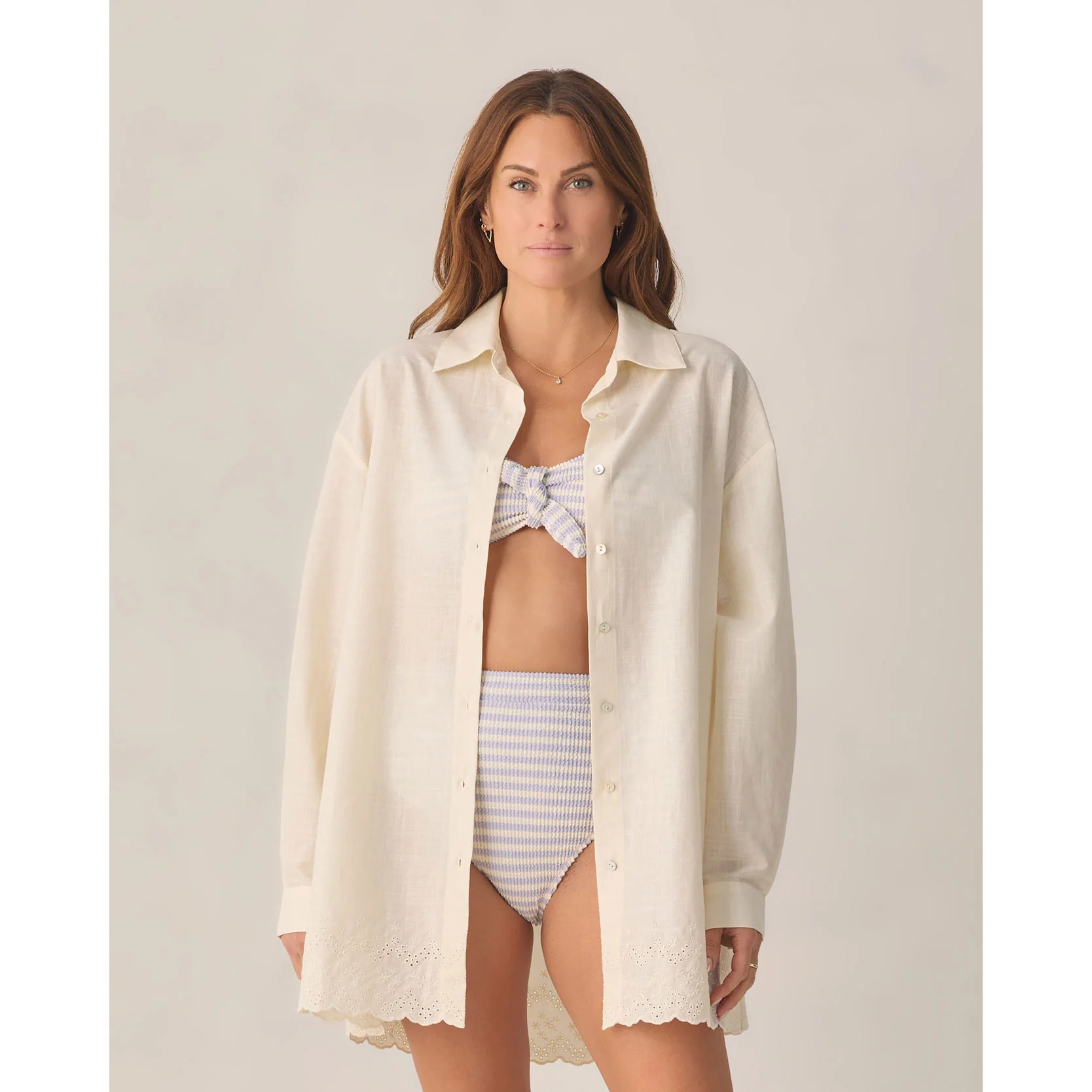 Rylee and Cru  Ivory Del Mar Women Shirt