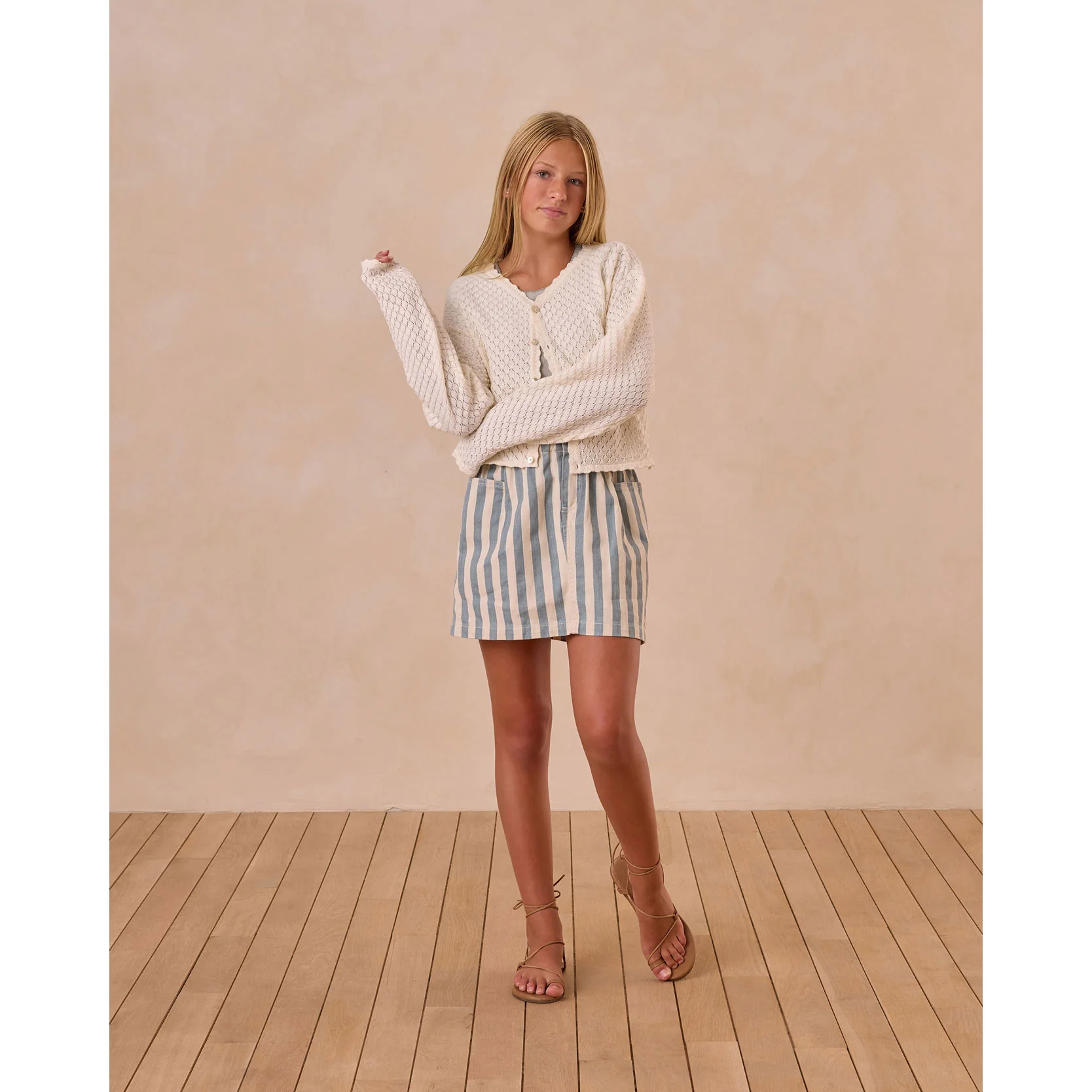 Rylee and Cru Ivory Ella Cardigan