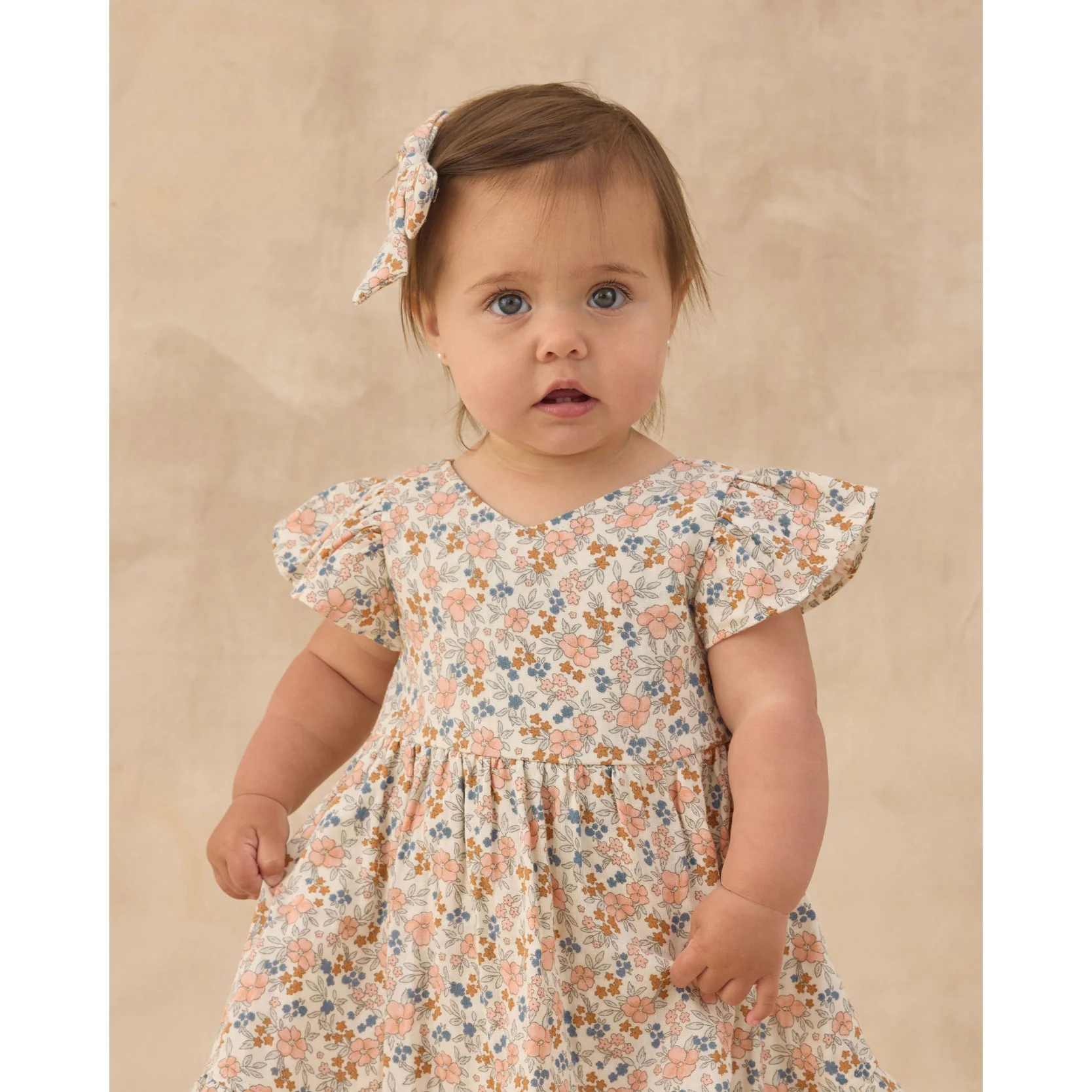 Rylee and Cru  Ivory Flower Field Lila Romper - Image 2
