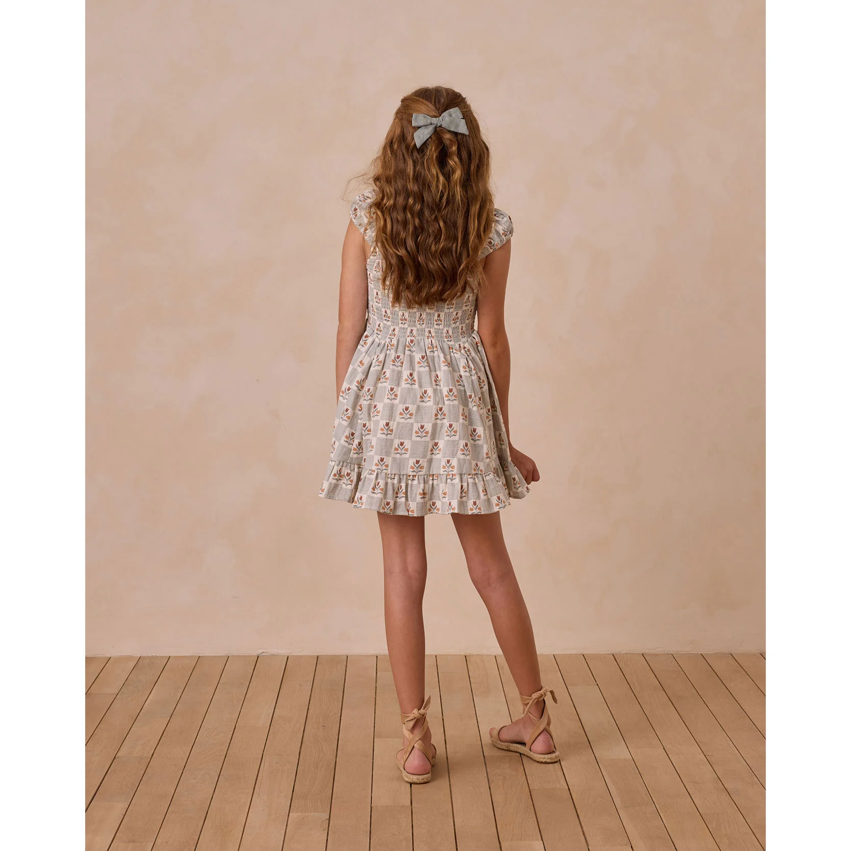 Rylee and Cru Ivory Garden Grid Kalina Dress - Image 2