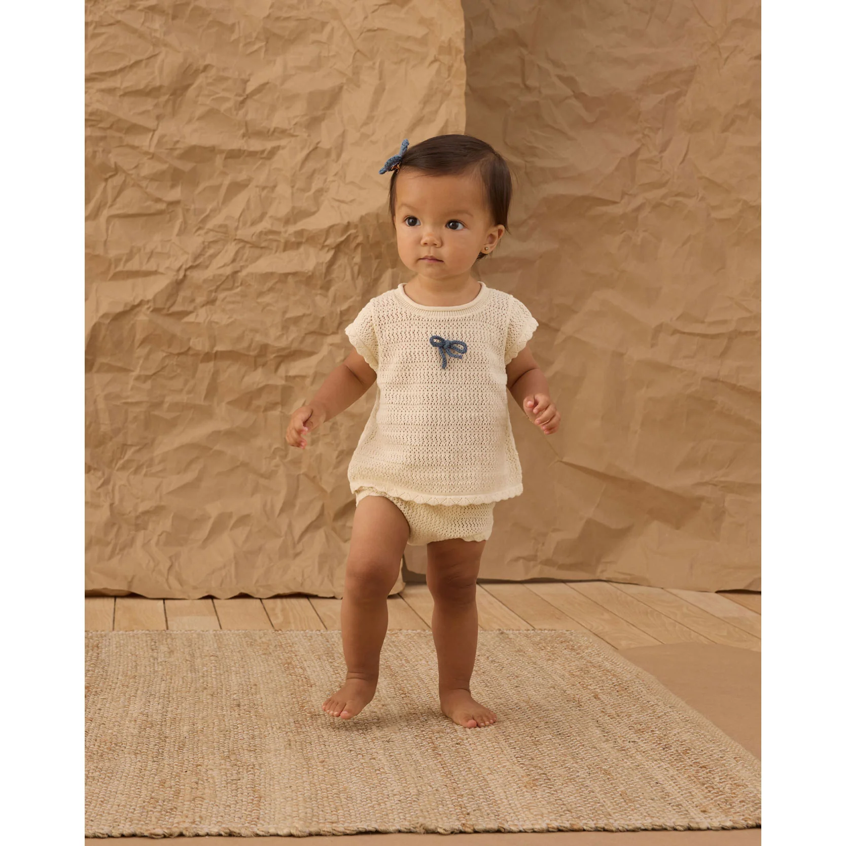Rylee and Cru  Ivory Pointelle Lounge Set - Image 2