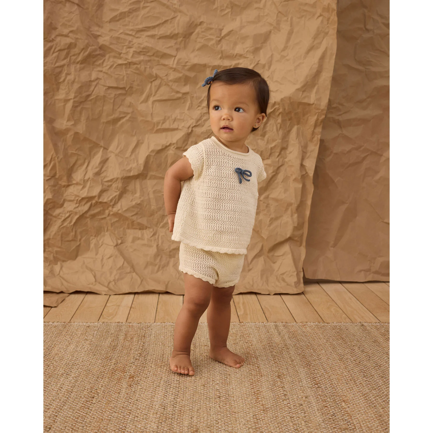 Rylee and Cru  Ivory Pointelle Lounge Set - Image 3