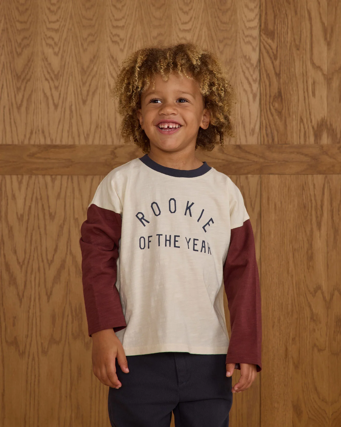 Rylee and Cru Ivory Rookie Camden Long Sleeve Tee - Image 3