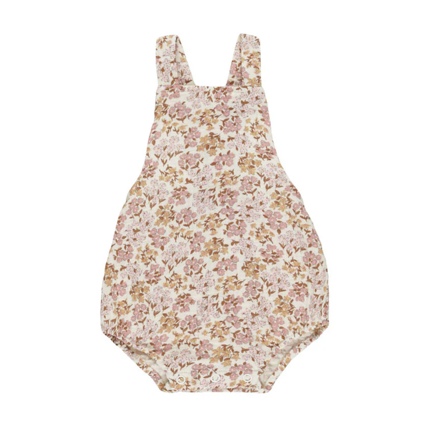 Rylee and Cru Ivory Wildflower Norah Romper