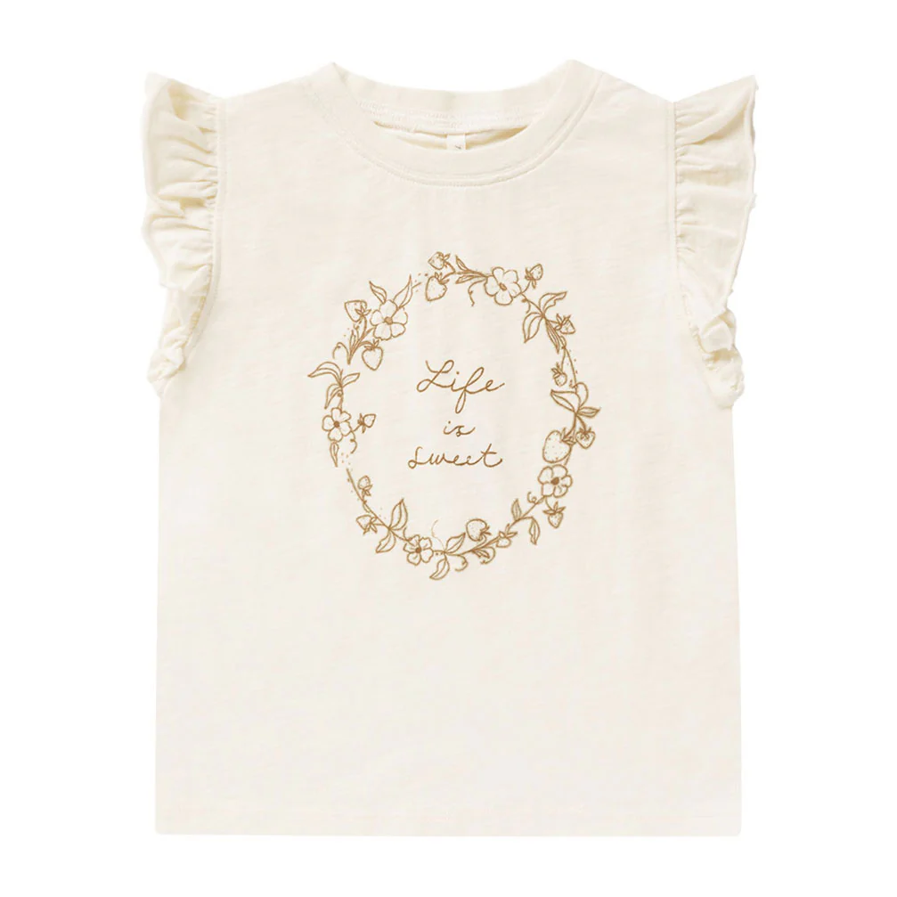 Rylee and Cru Life Is Sweet Ruffled Tank