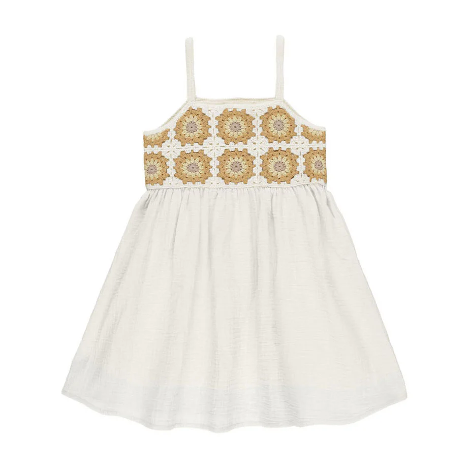 Rylee and Cru Marigold Daisy Crochet Sun Dress