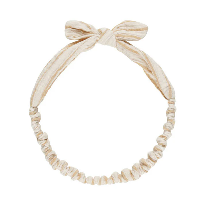Rylee and Cru Marigold Stripe Baby Bow Headband