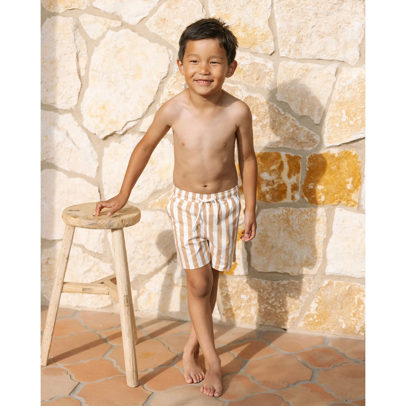 Rylee and Cru Marigold Stripe Boardshort - Image 2