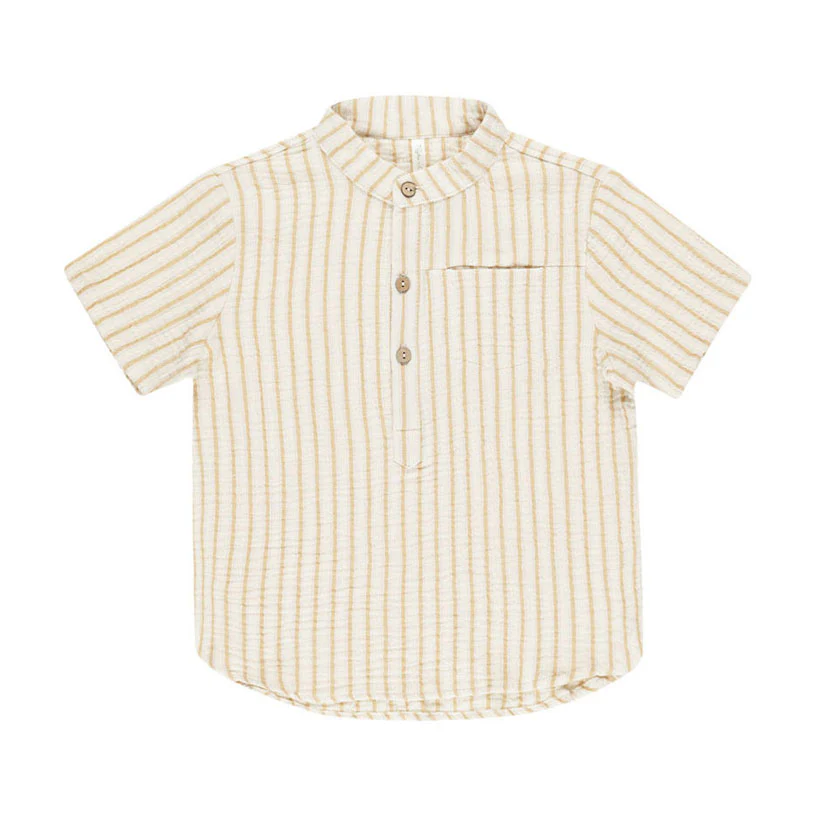 Rylee and Cru Marigold Stripe Mason Shirt