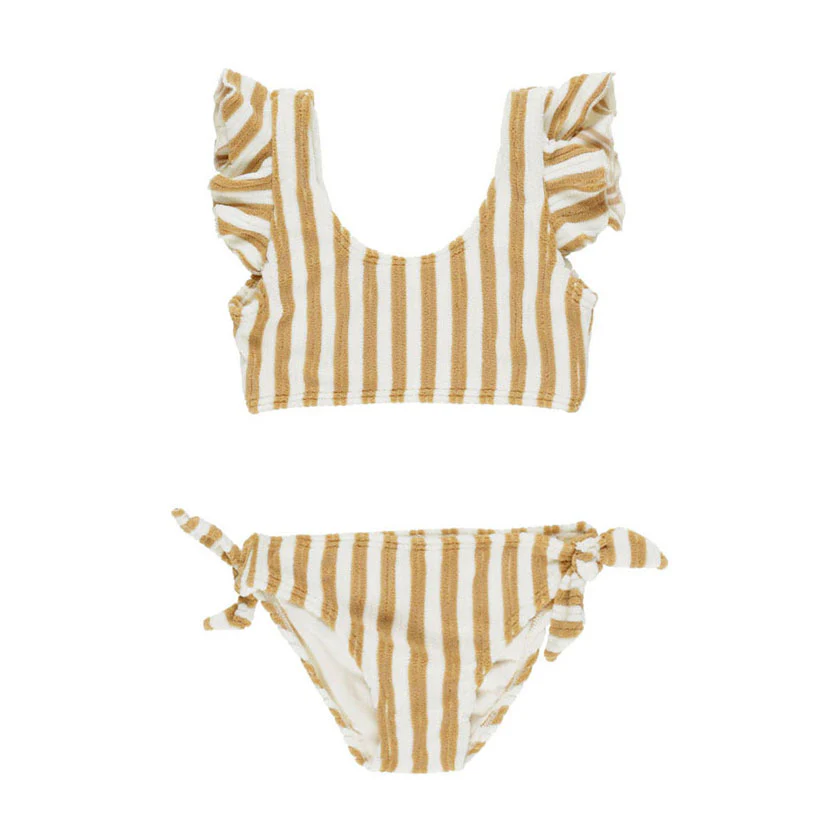 Rylee and Cru Marigold Stripe Ojai Bikini
