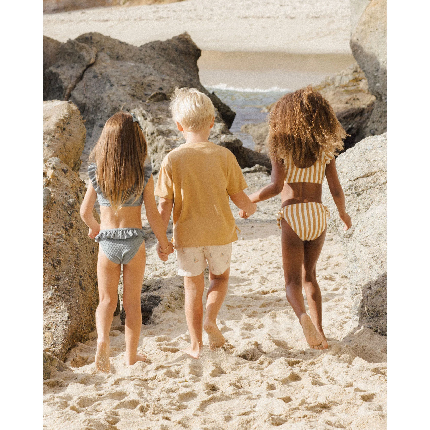 Rylee and Cru Marigold Stripe Ojai Bikini - Image 4