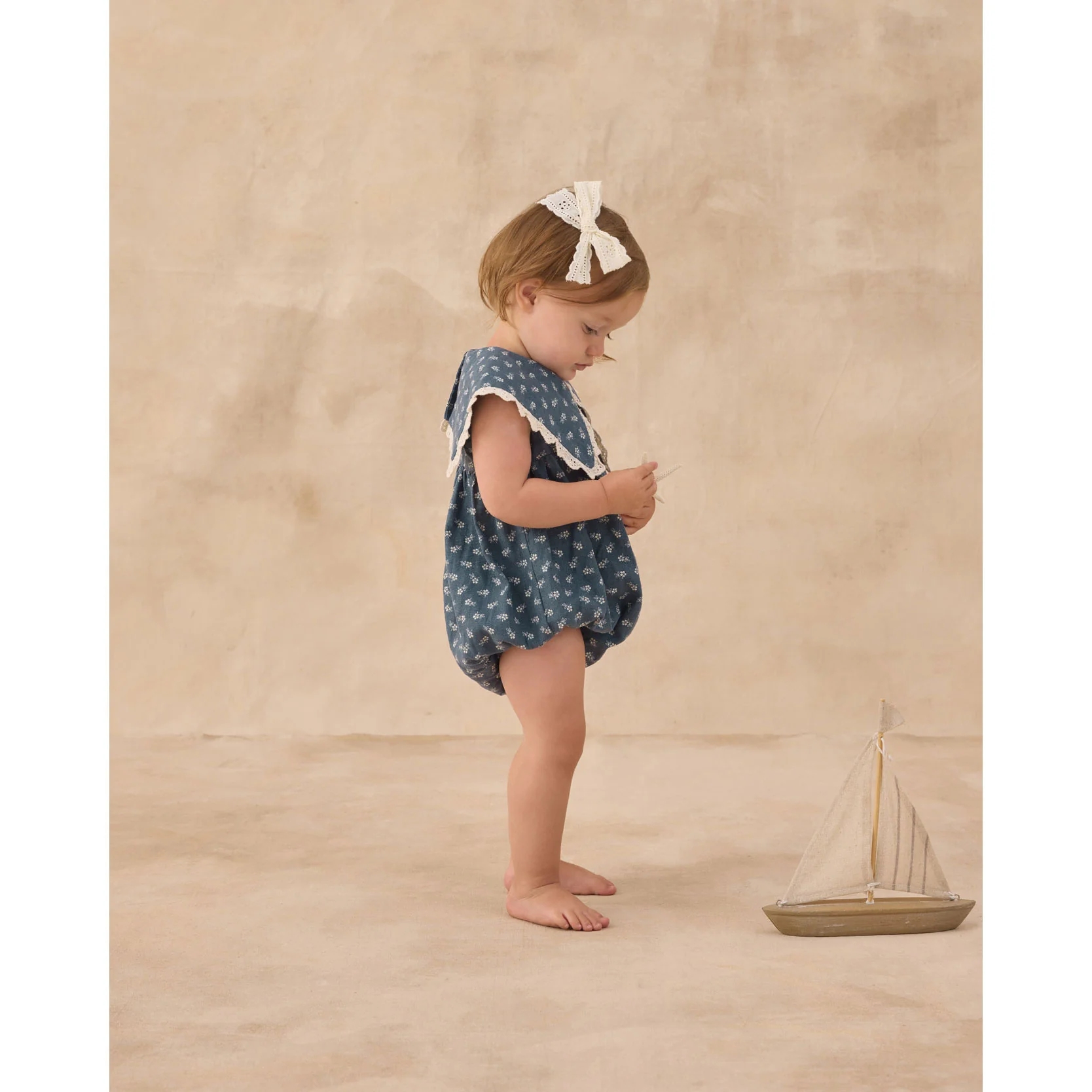 Rylee and Cru  Marine Ditsy Porter Romper - Image 4
