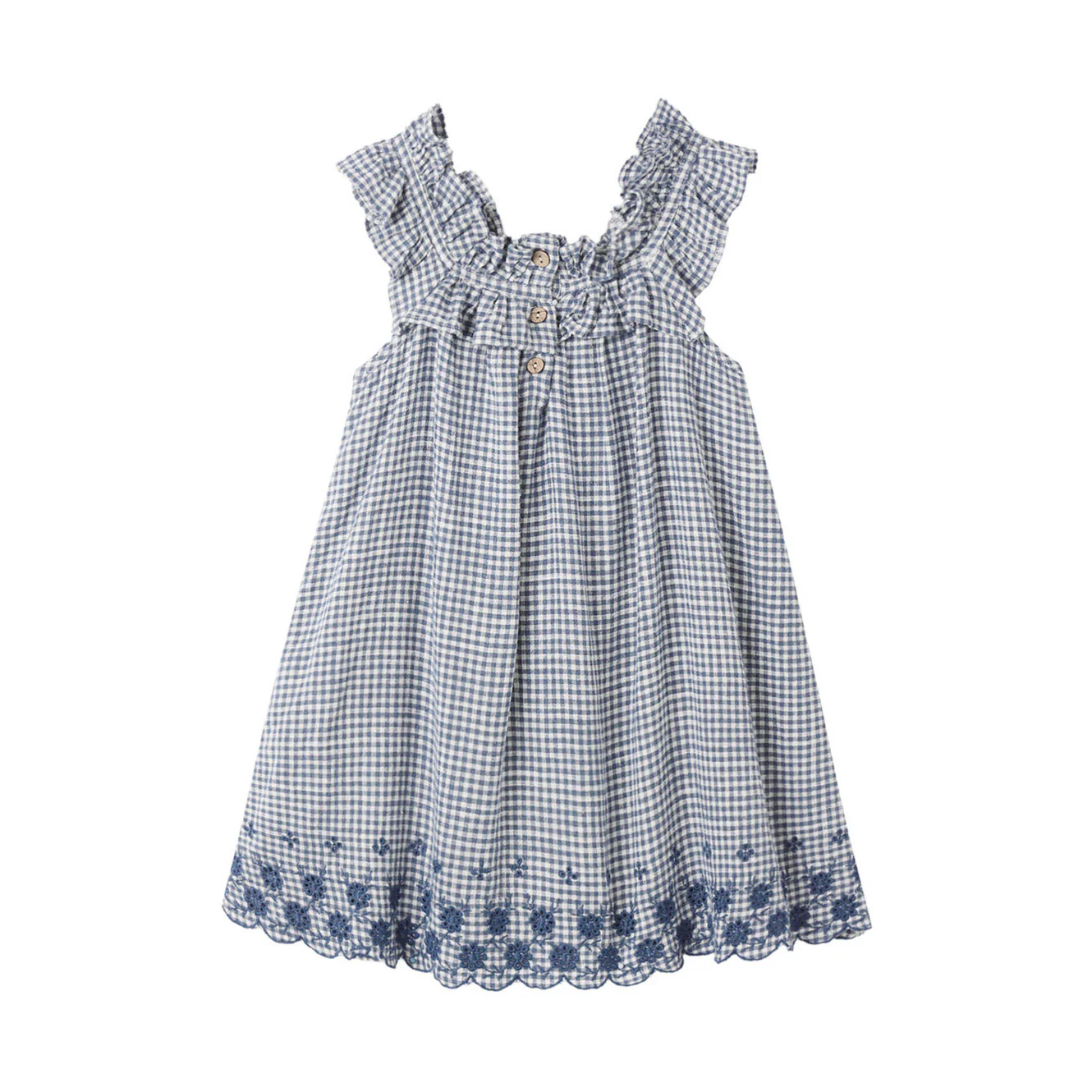 Rylee and Cru   Marine Gingham Lennon Dress - Image 2