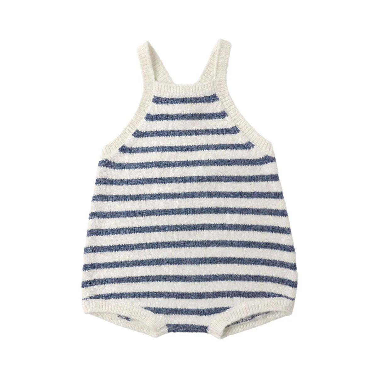 Rylee and Cru  Marine Stripe Fisher Romper