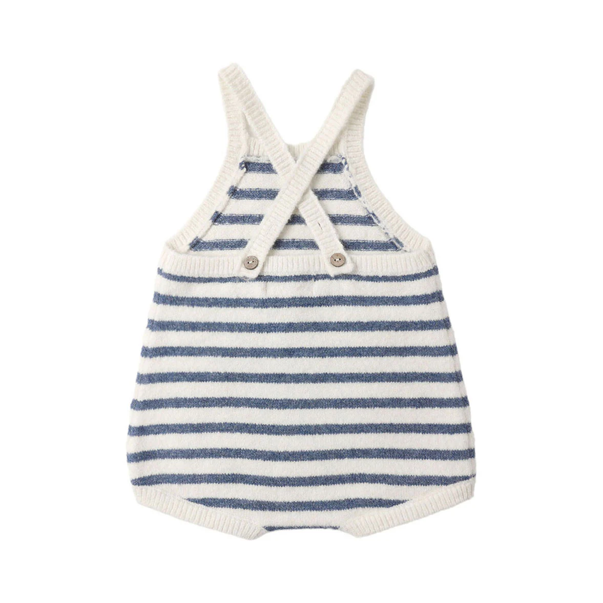 Rylee and Cru Marine Stripe Fisher Romper - Image 2