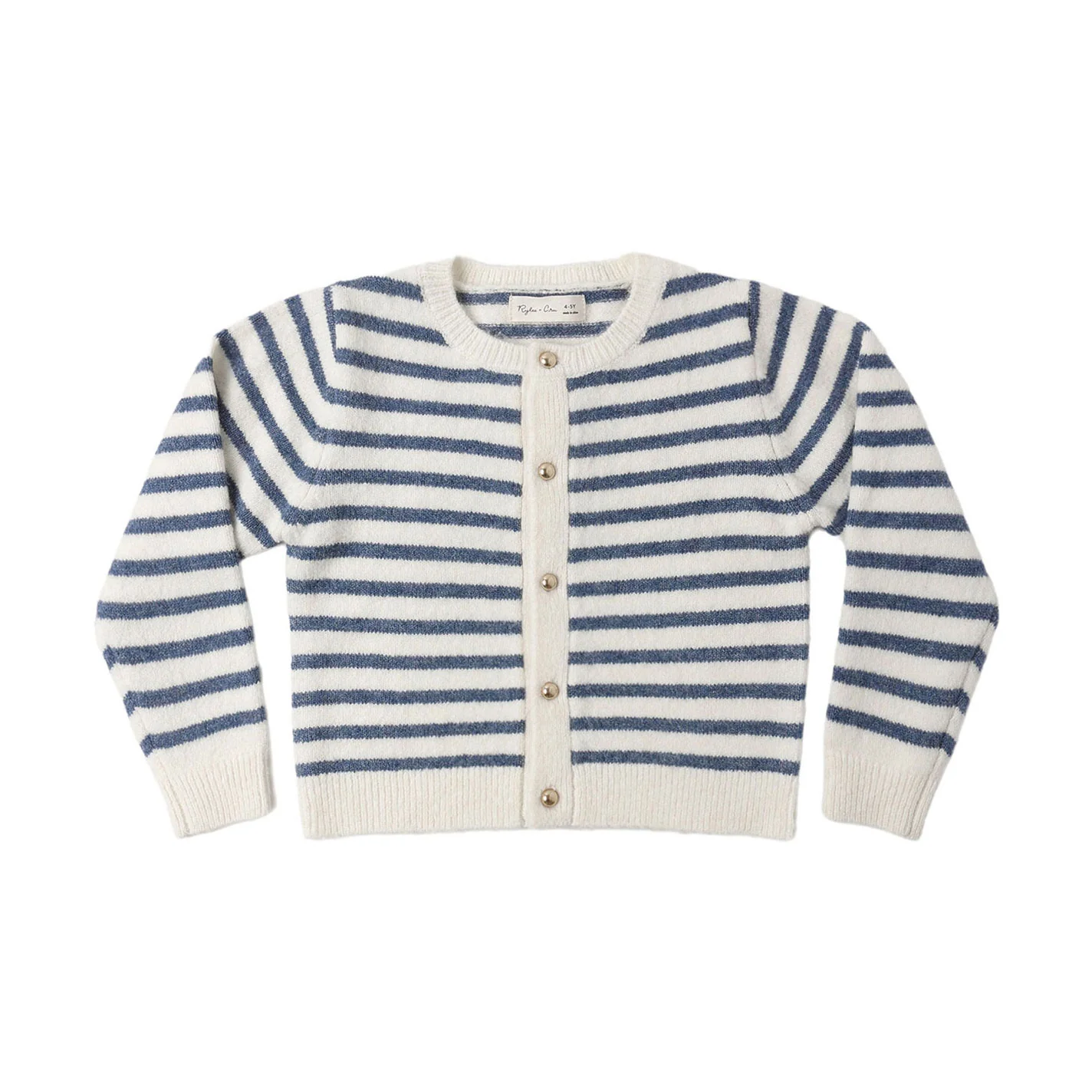 Rylee and Cru  Maritime Stripe Classic Cardigan