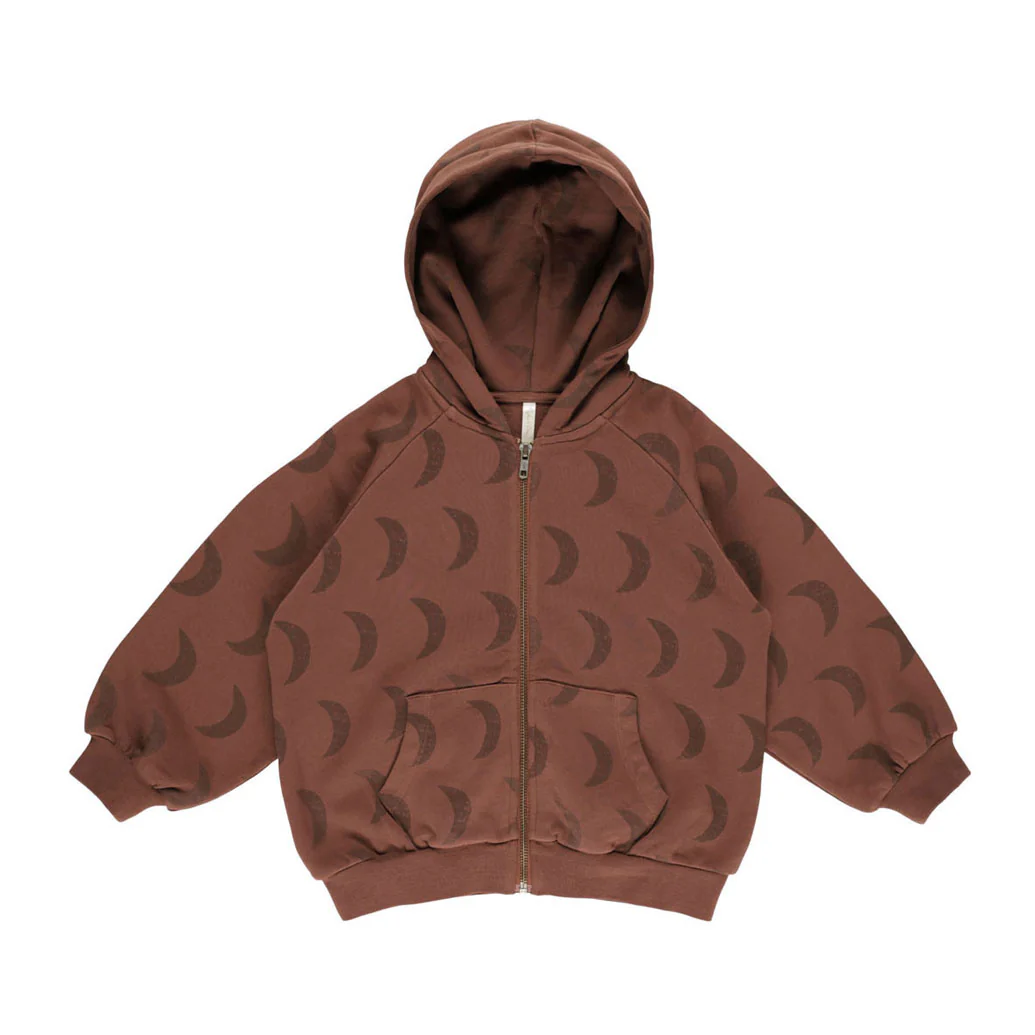 Rylee and Cru Moon Zip Up Hoodie
