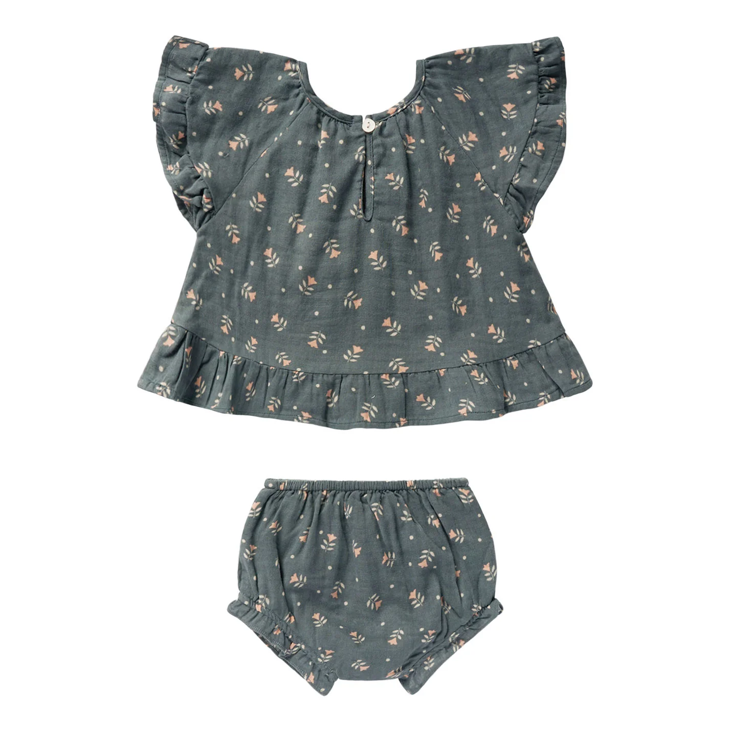 Rylee and Cru Morning Glory Butterfly Top + Bloomer Set - Image 2