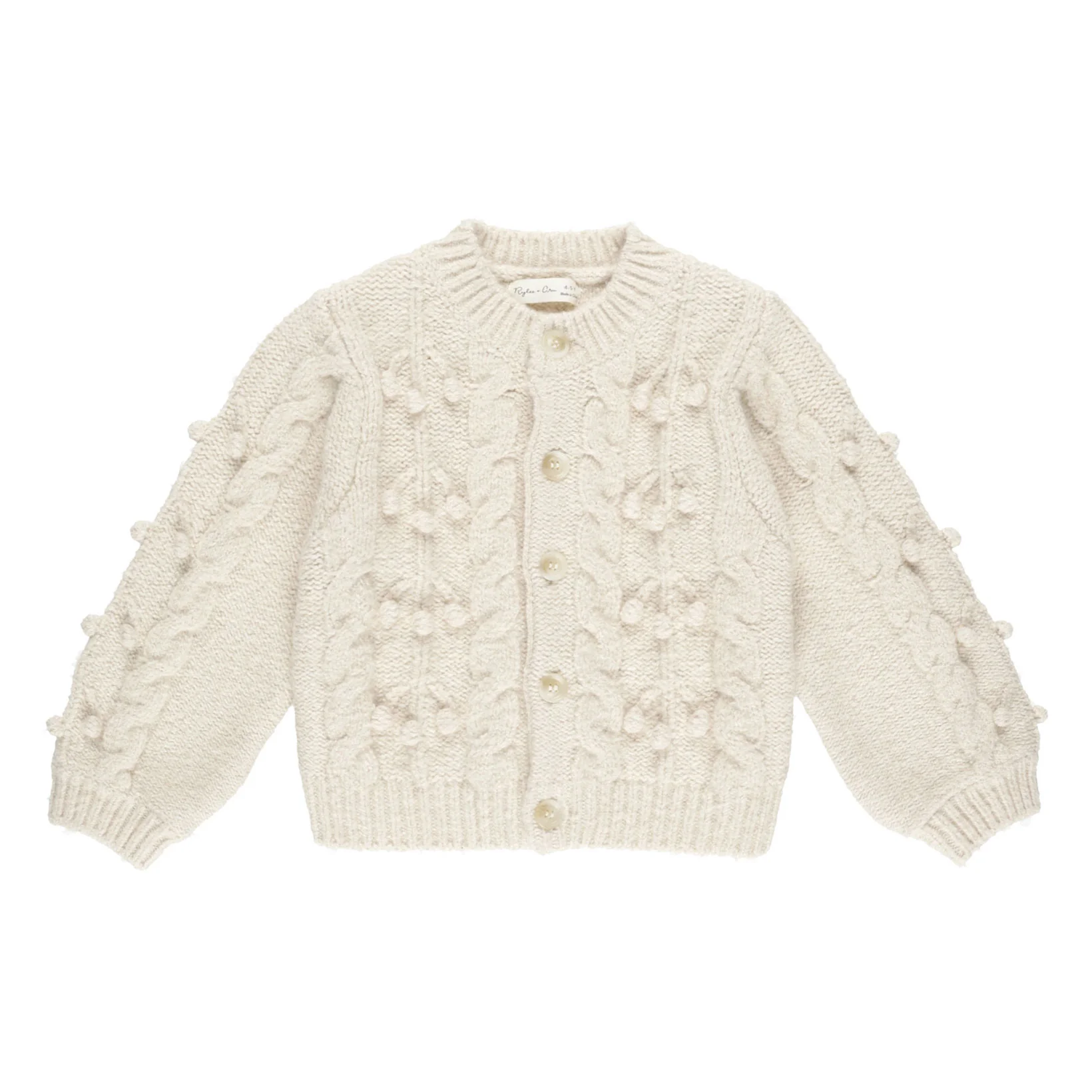 Rylee and Cru Natural Bobble Cardigan