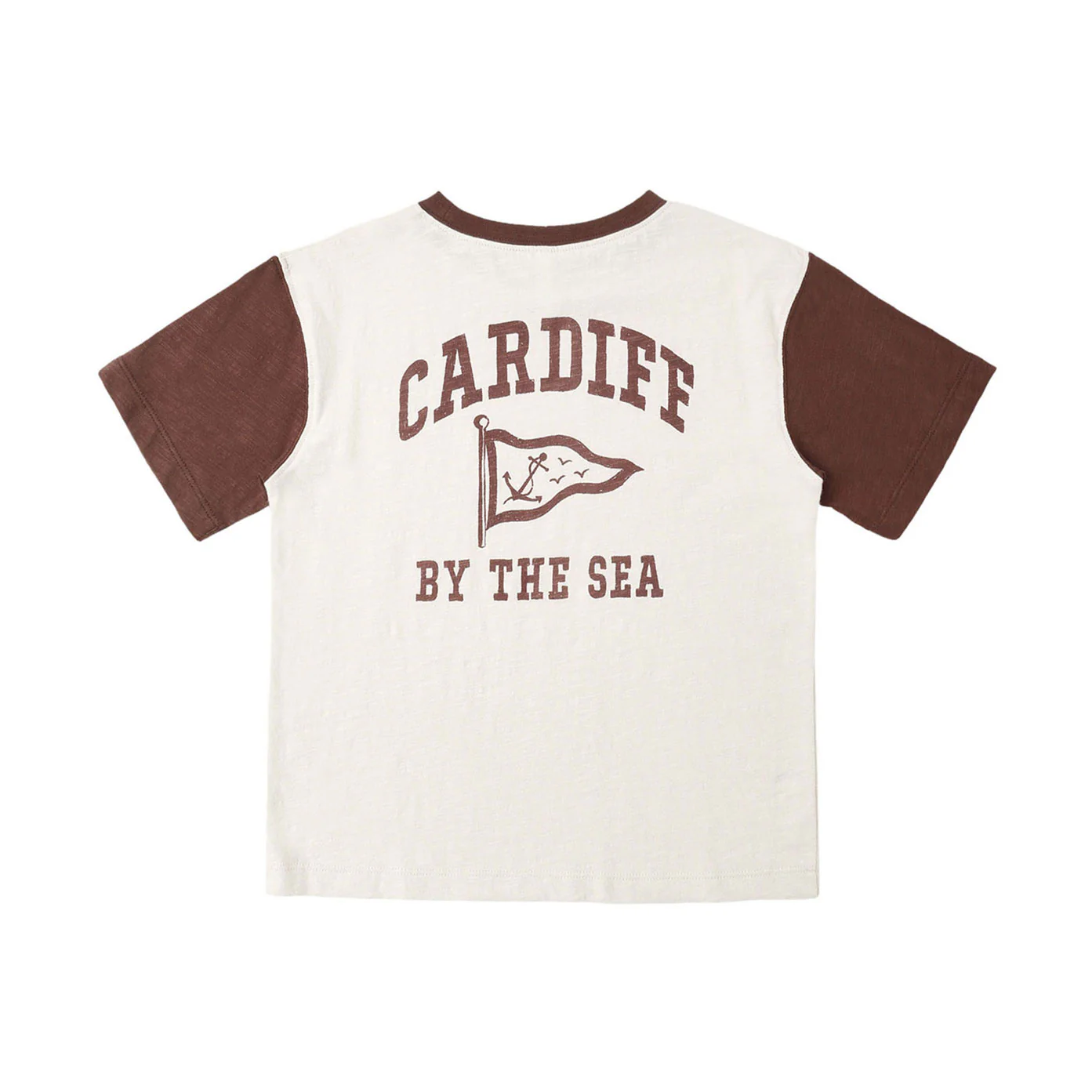 Rylee and Cru  Natural Cardiff By The Sea Contrast Tee - Image 3