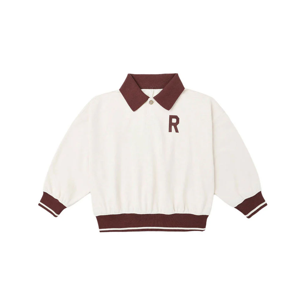 Rylee and Cru Natural Collared Sweatshirt