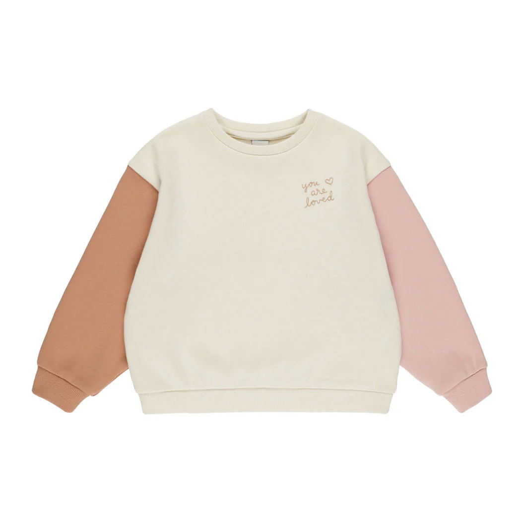 Rylee and Cru Natural Colorblock Legend Sweatshirt
