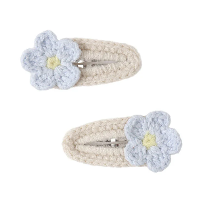 Rylee and Cru  Natural Crochet Clip Set