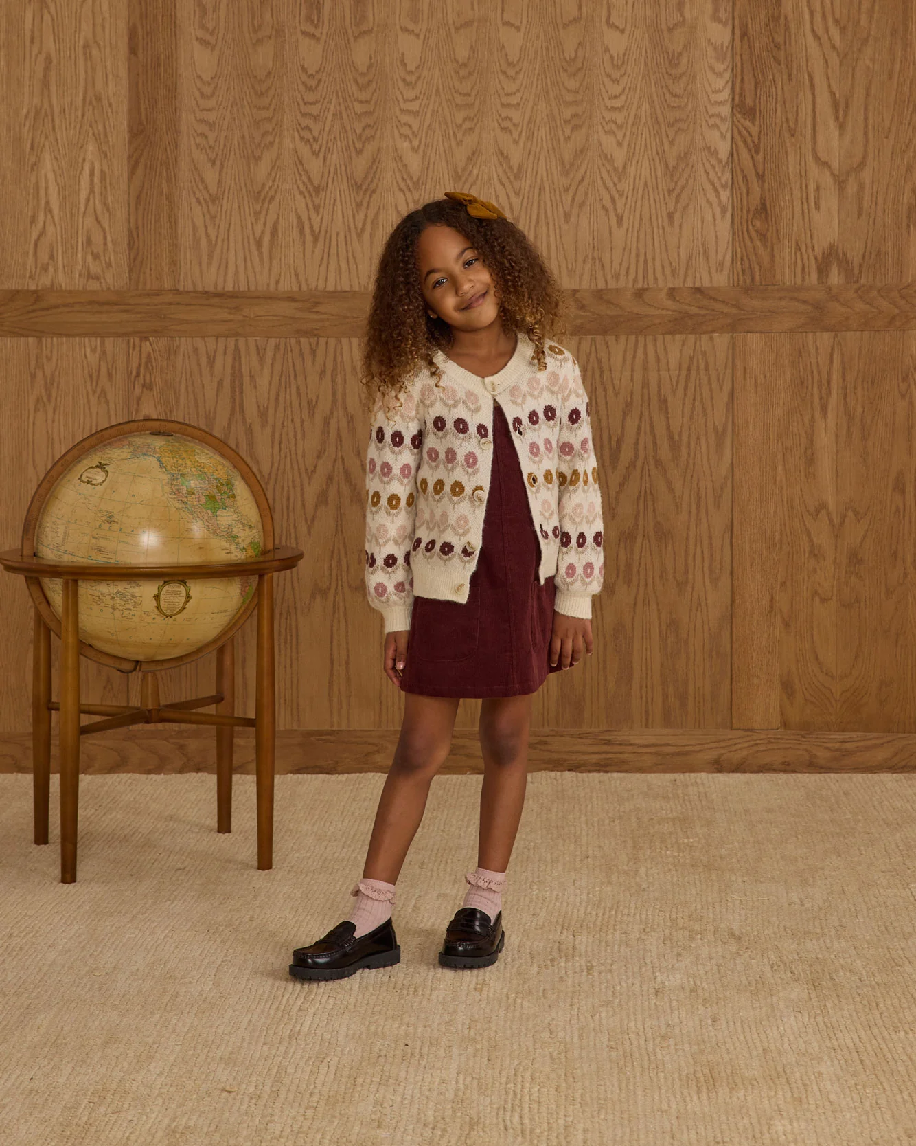 Rylee and Cru Natural Floral Jacquard Cheyenne Cardigan - Image 2
