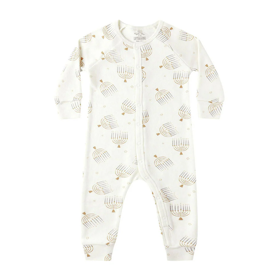 Rylee and Cru Natural Hanukkah John Pajamas
