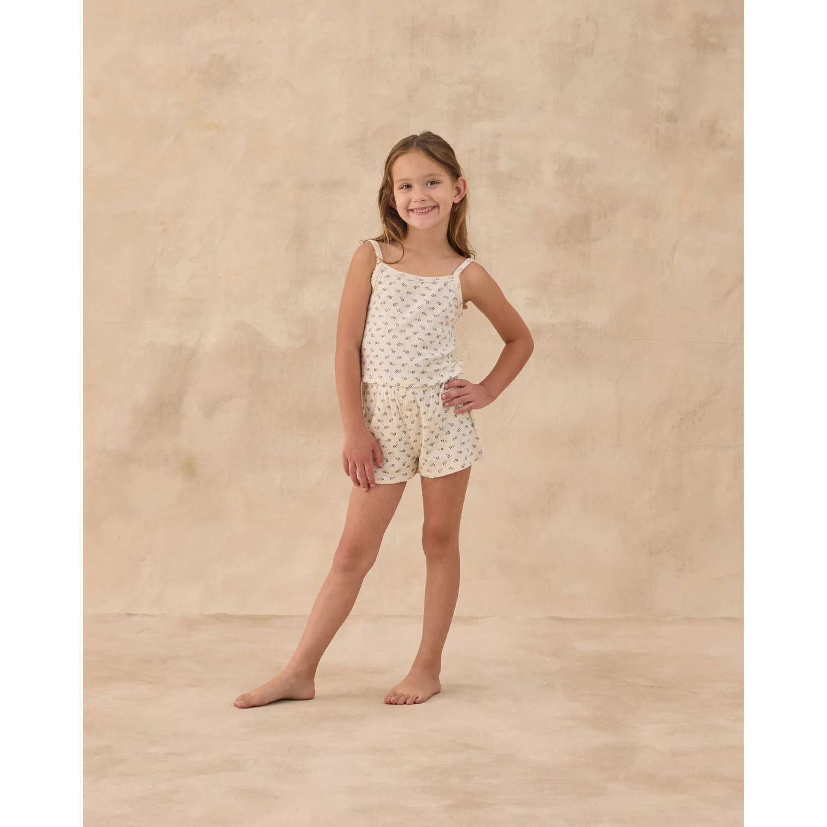 Rylee and Cru  Natural Pointelle Lounge Set - Image 2