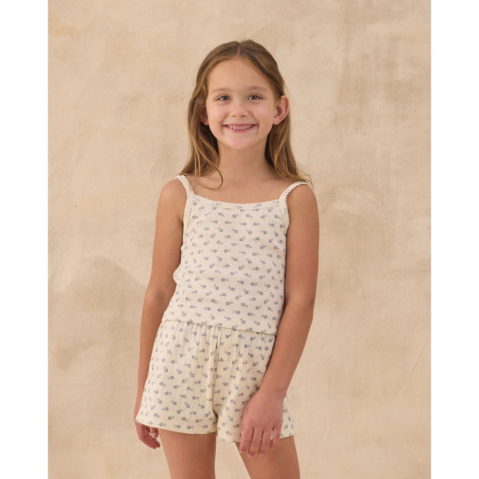 Rylee and Cru  Natural Pointelle Lounge Set - Image 3