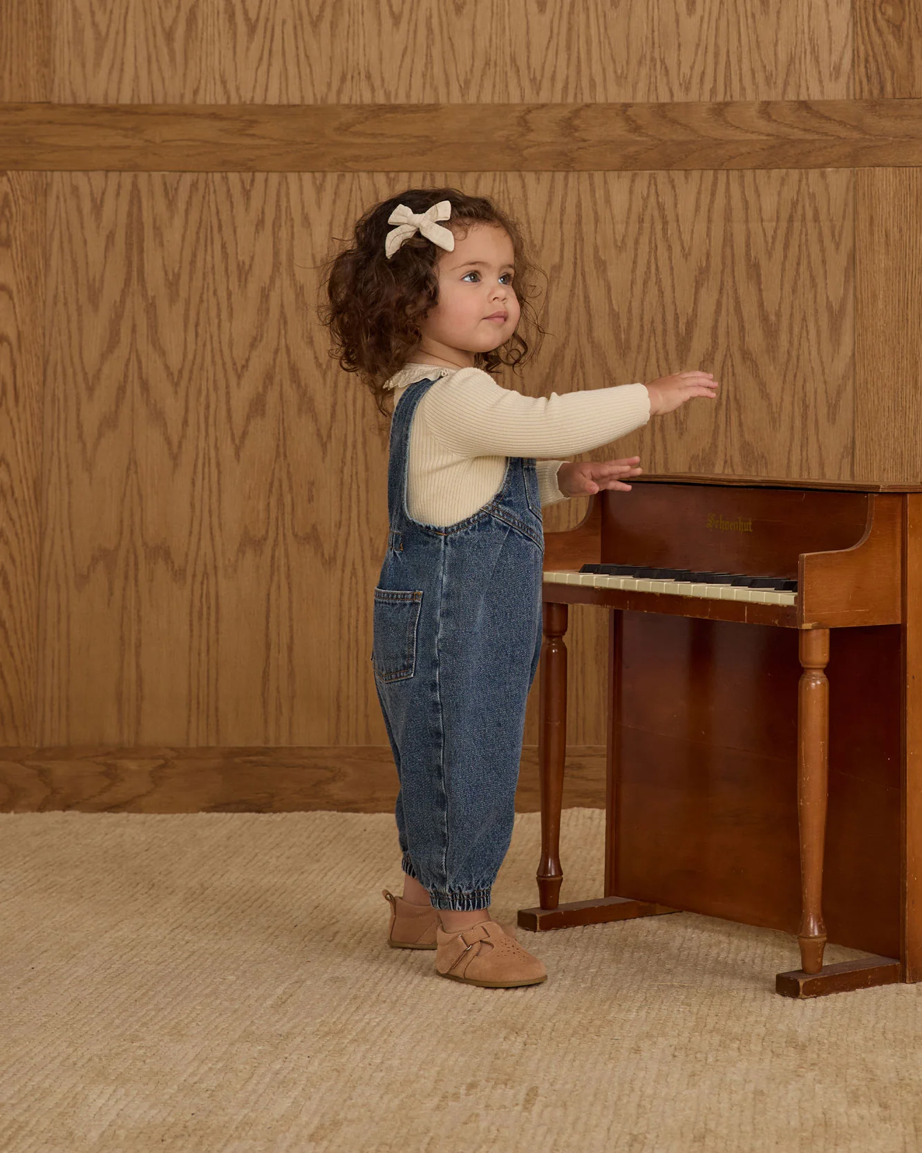 Rylee and Cru Natural Ruffle Collar Bodysuit - Image 4