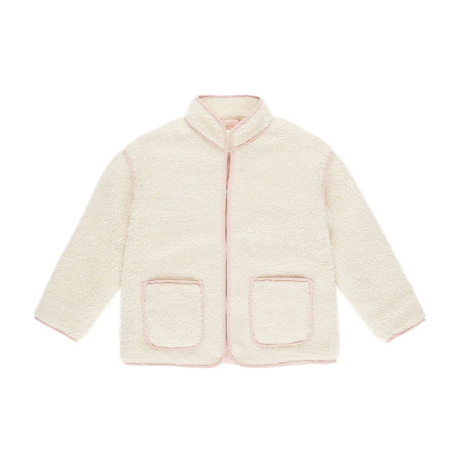 Rylee and Cru Natural Shearling Jacket