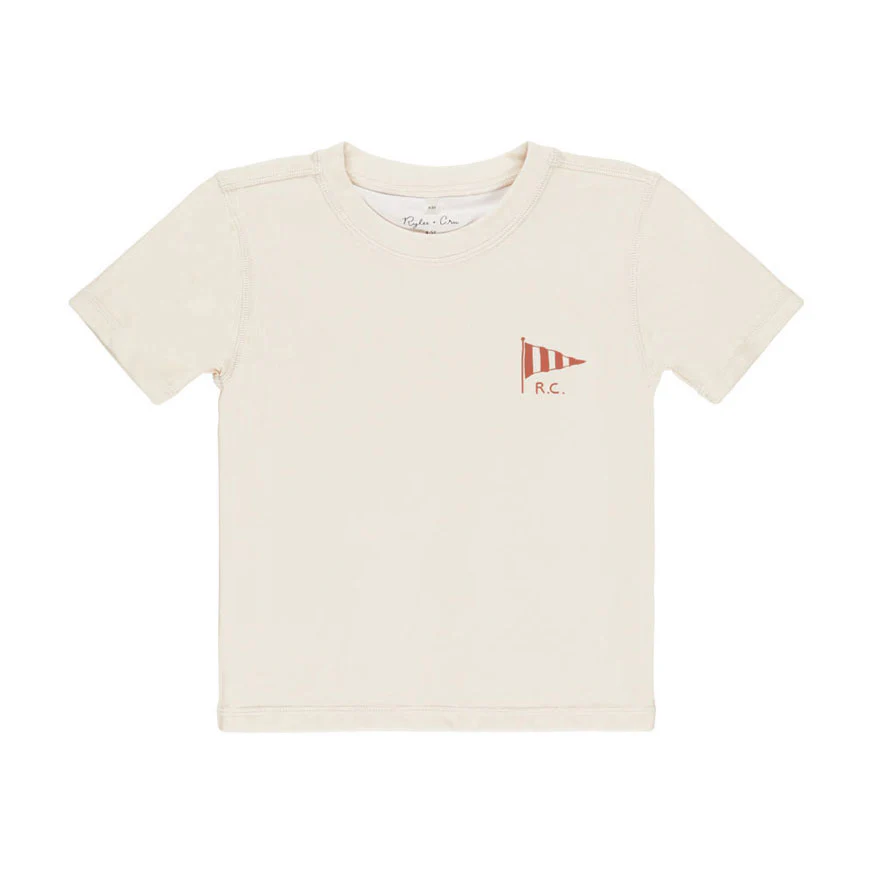 Rylee and Cru Natural Short Sleeve Rashguard