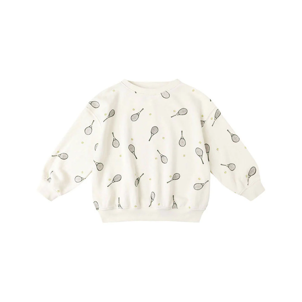 Rylee and Cru Natural Tennis Relaxed Sweatshirt